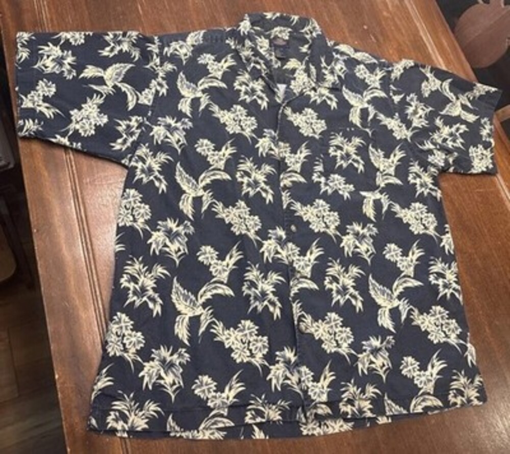 Vintage Pacific Coast Highway, Hawaiian Shirt Button-Down Men’s L 100% Cotton